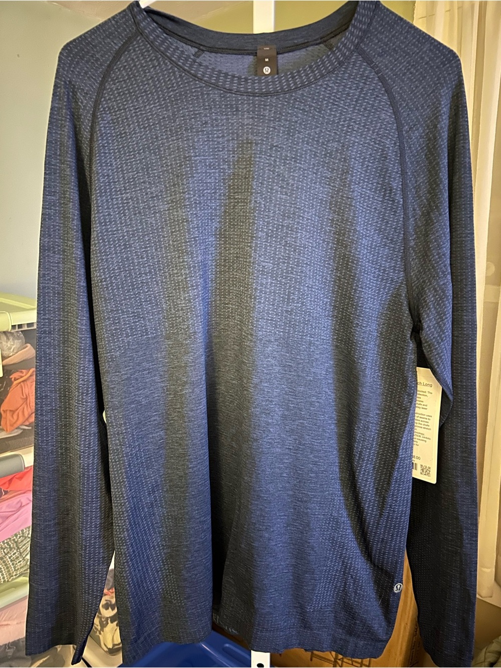 Lululemon Mens Metal Vent Tech Long Sleeve in True Navy